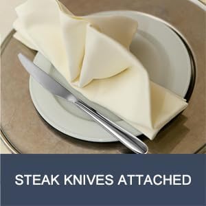 Stainless Steel 18PCS Dinner Set combo with 6 Dinner Knives, 6 Dinner Forks, 6 Dinner Spoons,Silverware Set for Home, Kitchen and Restaurant, Mirror Polished& Dishwasher Safe