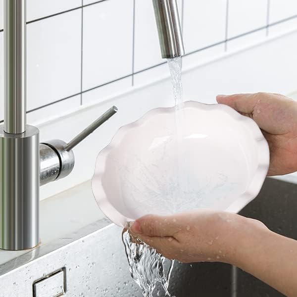 Ceramic Mini Pie Pans, 6.5 Inch Individual Small Pie Pans, 12 Oz Pie Dish Ramekins for Baking Chicken Pot Pie, Quiches, Fruit Pies, Set of 6, White