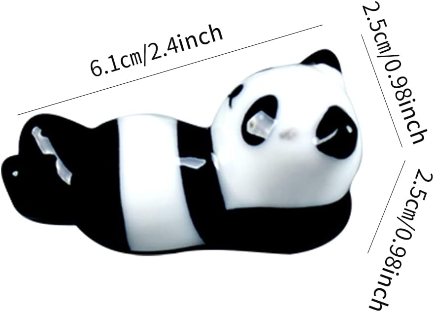 YEYILILINHONG 6PCS Cute Ceramic Panda Chopsticks Rest Rack Stand Holder for Chopsticks, Ceramic Ware Chopsticks Stand Rest Rack,Gift for Boys Girls Kids