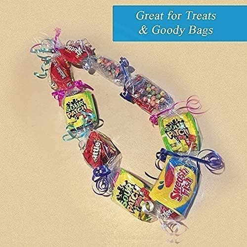 JOYIT 50' Long X 17.5” Wide Clear Cellophane Wrap Roll - 3 Mil Thicker Cellophane Roll, Clear Bags for Gifts Baskets Wrap, Flower Arts Crafts Food Treats Wrapping