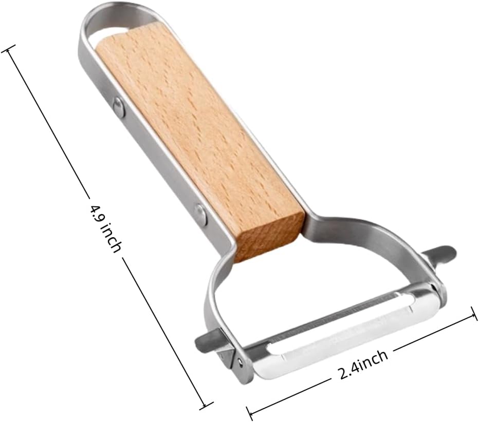 Vegetable Peeler for Kitchen, 304 stainless steel blade sharp, smooth peeling, good results