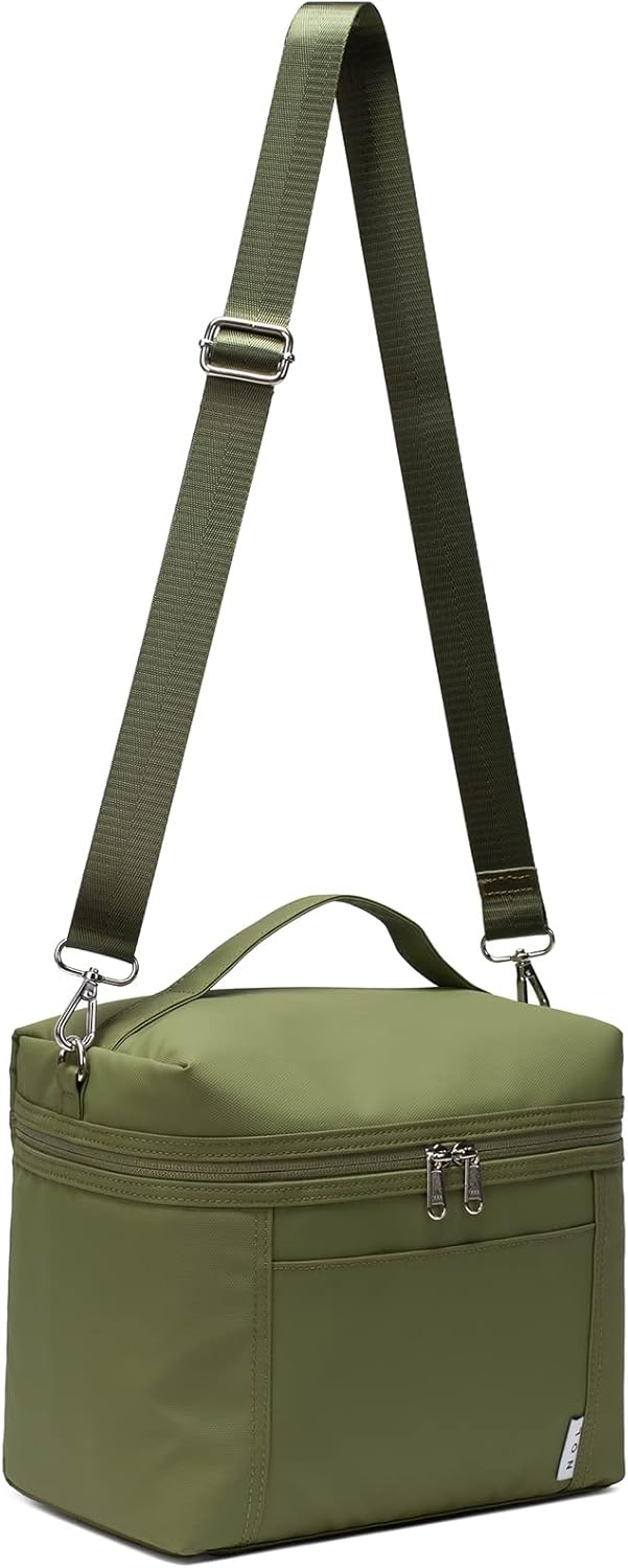 NOL Natural Organic Lifestyle Insulated Lunch Bags for Women Cooler Bag Lightweight Nylon Waterproof Lunch Box For Work