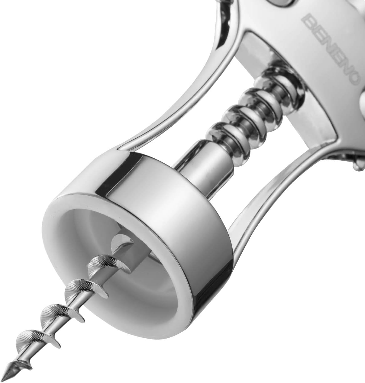 Beneno Wine Opener, Zinc Alloy Premium Wing Corkscrew with Multifunctional Bottles Opener, Sharp Wine Corkscrew with Ergonomic Non-Slip Wing Handle, Upgrade