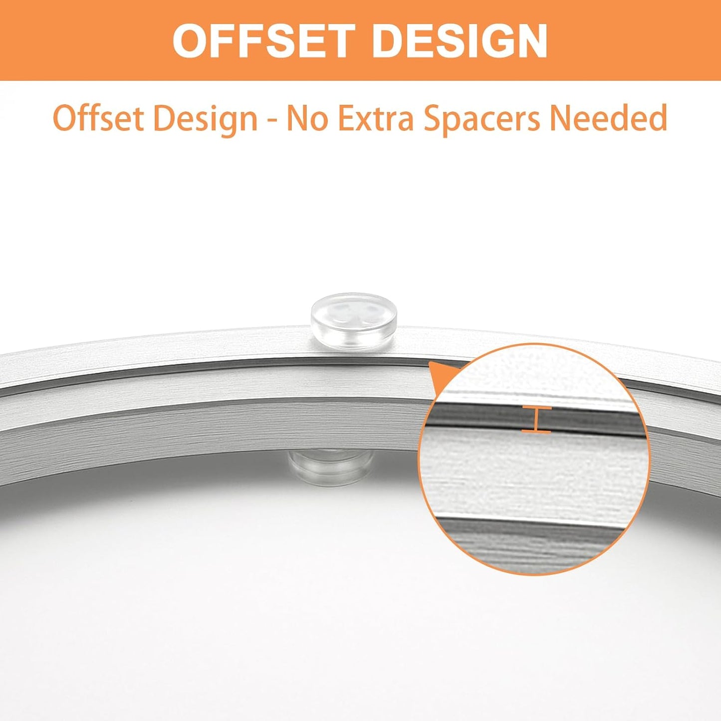 TamBee 18 Inch Lazy Susan Hardware Kit - Heavy Duty Aluminum Turntable Bearing with Metal Rotating Ring Mechanism Lazy Susan Parts for Puzzle Boards, DIY Projects (Base Only)