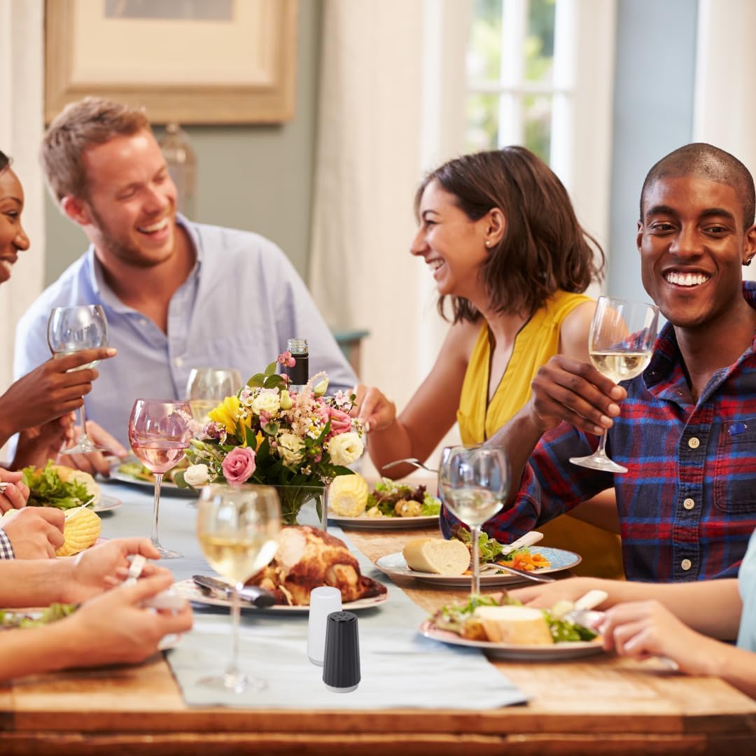 Disposable Salt and Pepper Shakers by Global Basics - Plastic Shaker Sets for Parties, Restaurants, Picnics, Cookouts - Prefilled Salt and Pepper Shakers with 4oz. Salt, 1.5oz. Pepper - 48-Pack