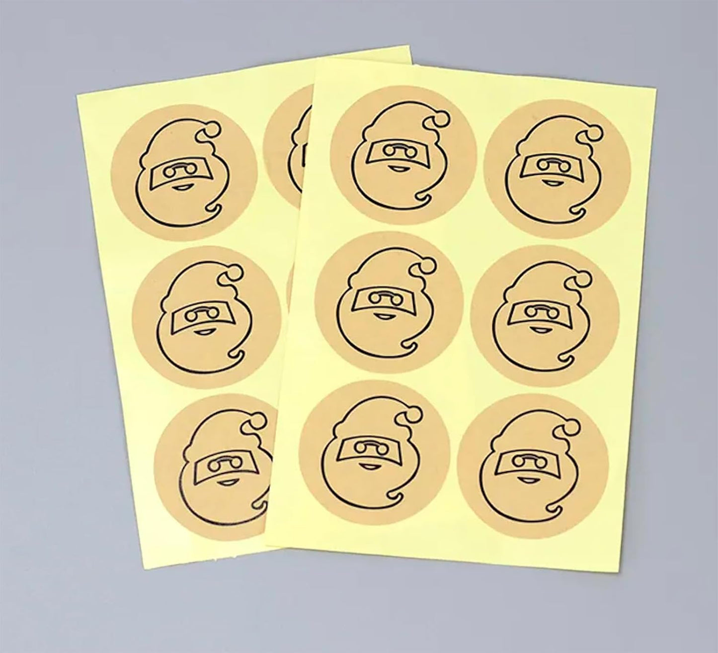 Custom Stickers Kraft Paper Labels Personalized Withe Text, Business Logo Customized Food Jars Labels Bakery Label Sticker Package Favor Canning Circle 100pcs (Style 15)