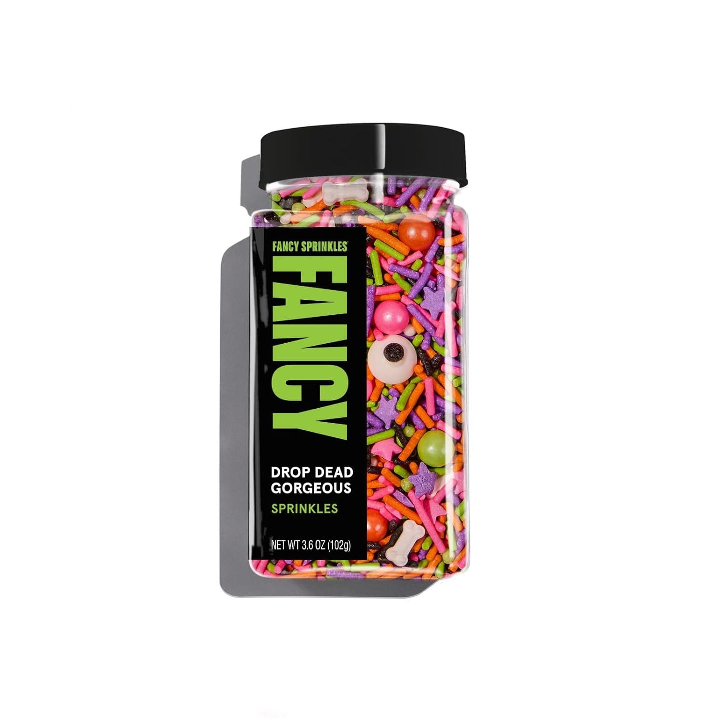 Fancy Sprinkles Limited Edition Halloween Drop Dead Gorgeous Sprinkles Dessert Decorating Sprinkles, Real Sugar, Edible Glitter, For Ice Cream, Cookies, Cakes and Cupcakes (0.5c)