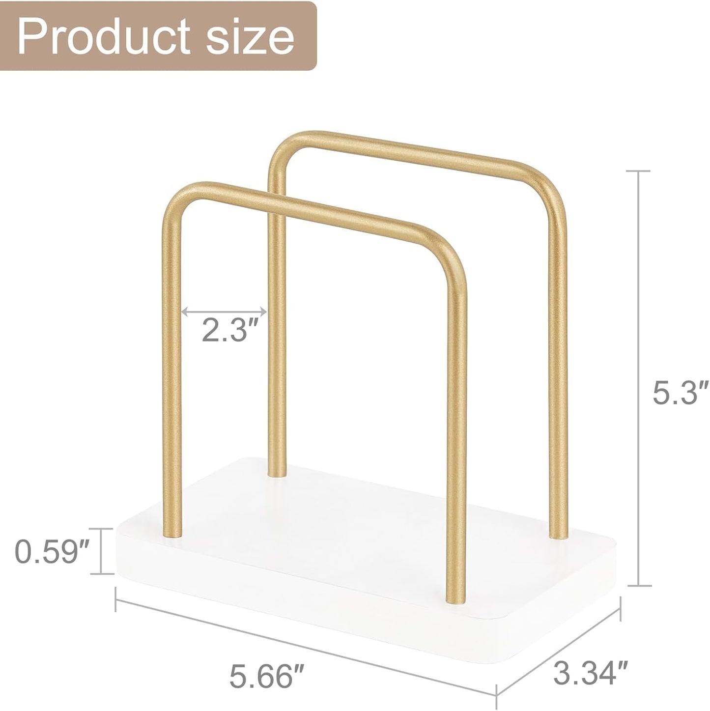 Mkono Napkin Holder for Table Wooden Paper Napkin Dispenser Servilletero for Kitchen Dining Room Cocktail Bar Party Outdoor, White