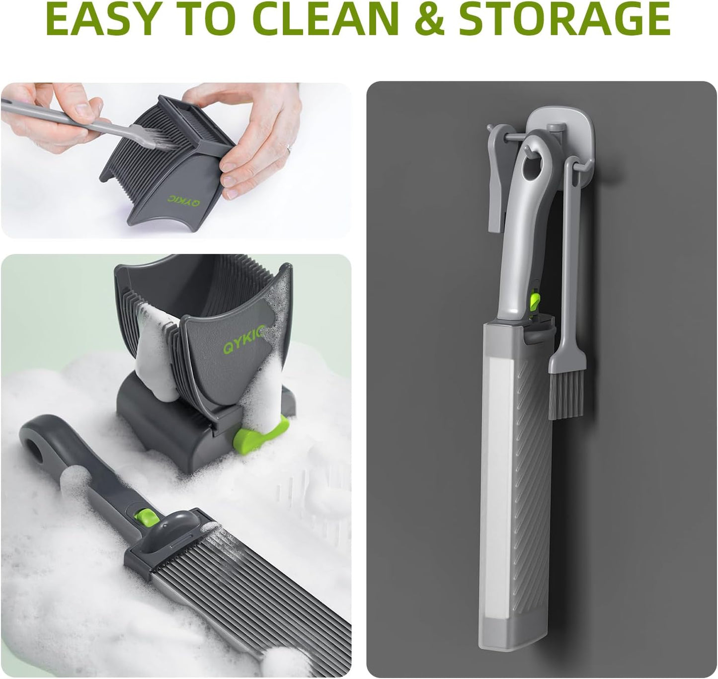 Fresh Meat Slicer, Thickness Adjustable Stainless Steel Kitchen Cleaver Knife Set With Block, Manual Fresh Meat Cutter Jerky Slicer For Beef Pork, Cooking BBQ Hot Pot (Gray) (Gray)