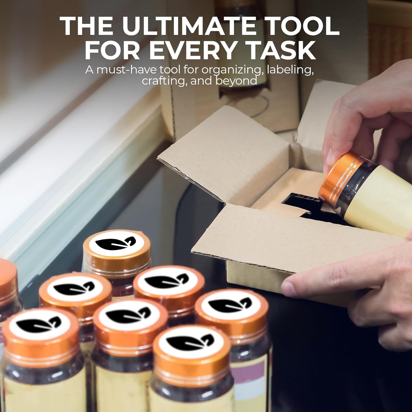 Perco White 2-Inch Perforated Circle Dot Thermal Sticker Labels — 300 Stickers/Roll, Direct Thermal Printer Compatible—with Permanent Adhesive for Organizing, Color Coding, Bin Labeling—Made in USA