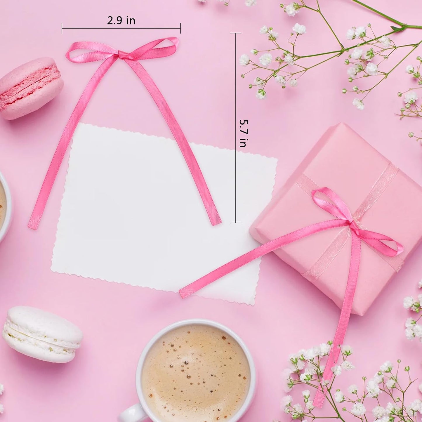 20 Pcs Pink Bow Cake Toppers Bowknot Cupcake Topper Bowtie Cake Decoration Ribbon Bows Picks Pink Bow Coquette Birthday Decorations for Girls Princess Bridal Shower Birthday Wedding Party