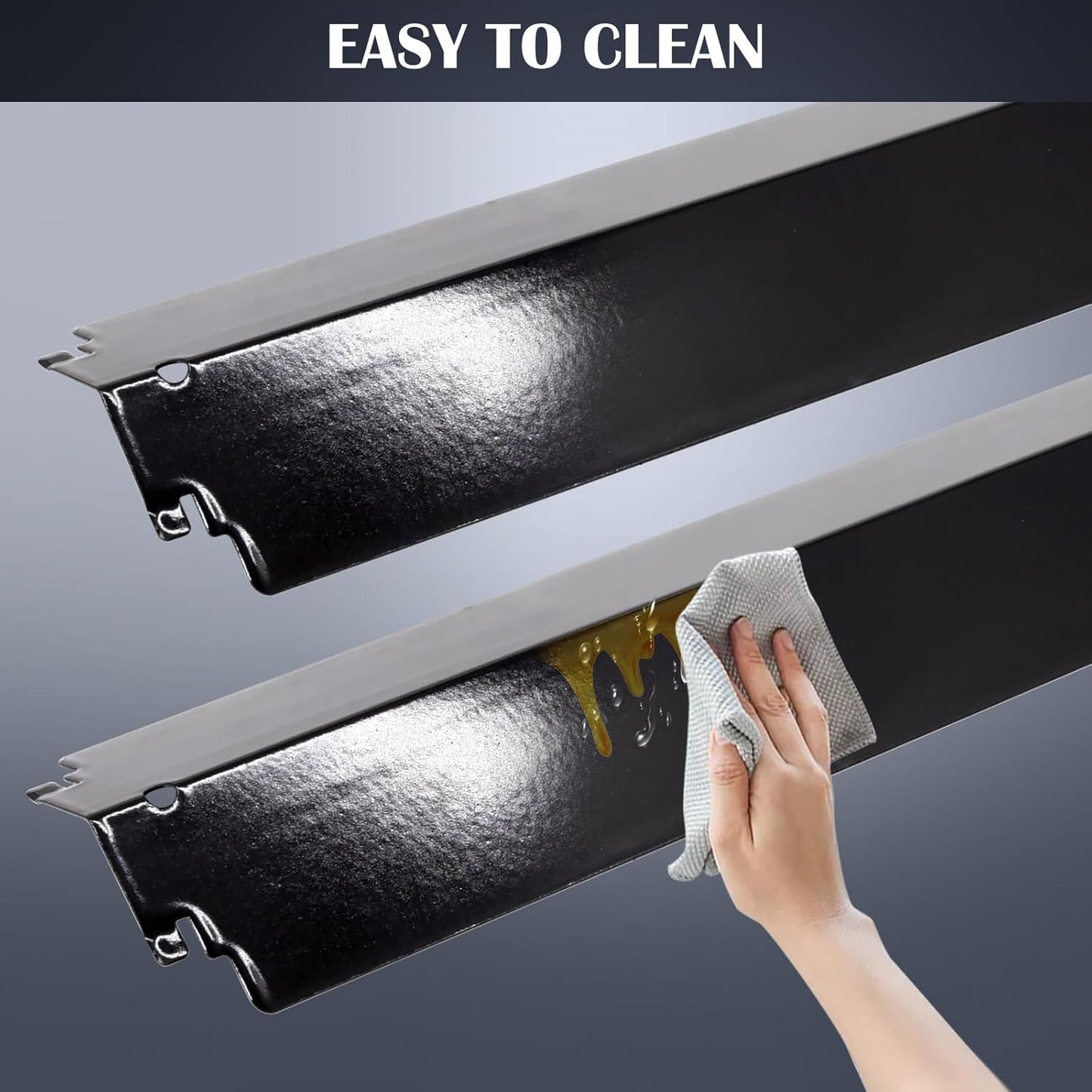 Hiorucet Grill Grates & Heat Plates for Charbroil Commercial Series 4-Burner Gas Grill Replacement Parts, Char Broil 463244011, 463247009, 463268007, 463247412, 463268008, 463268606, 463268706.