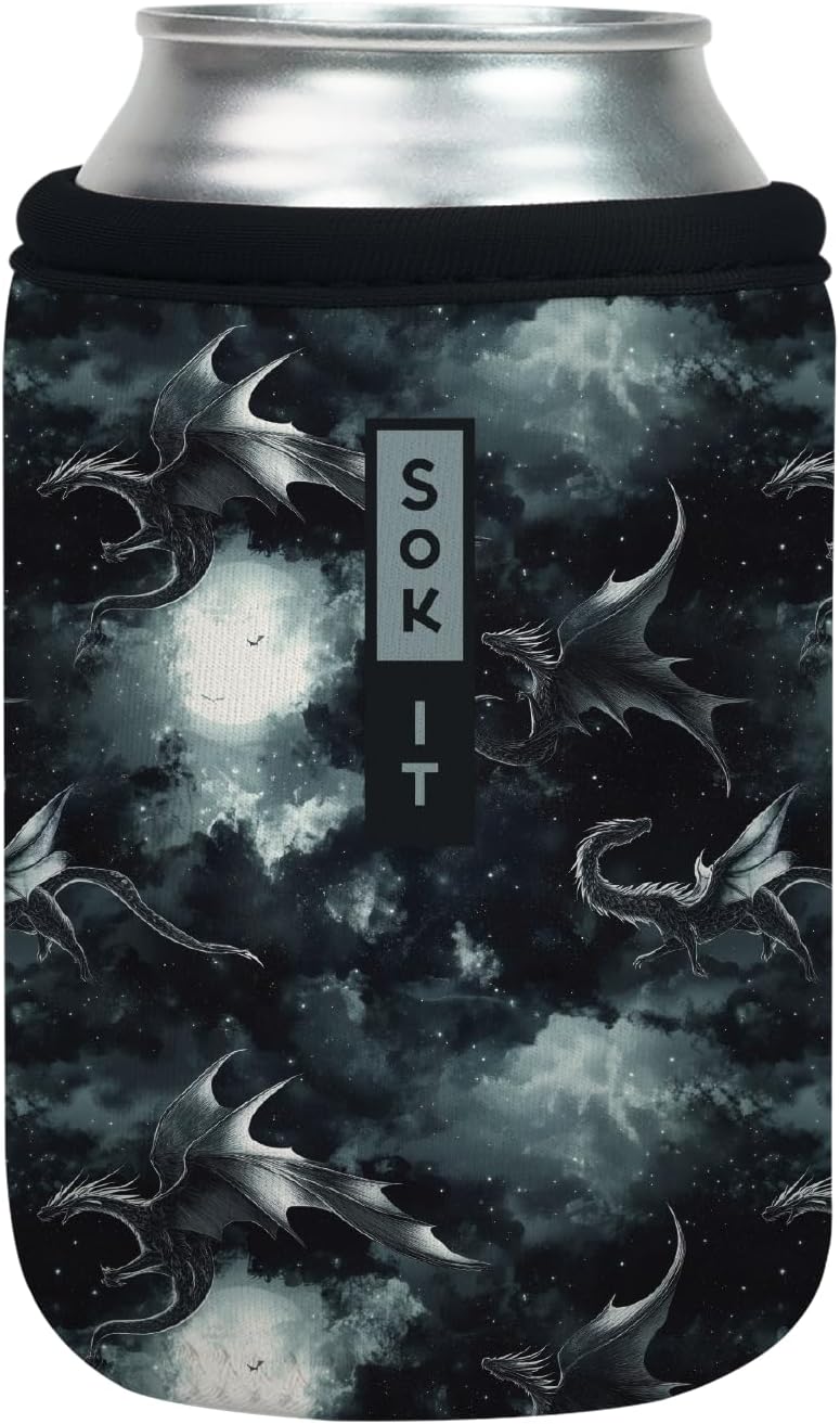 Sok It CanSok Sleeve for Beer & Soda Insulated Neoprene Cover (Dragon Lore, 12oz Can Sleeve)