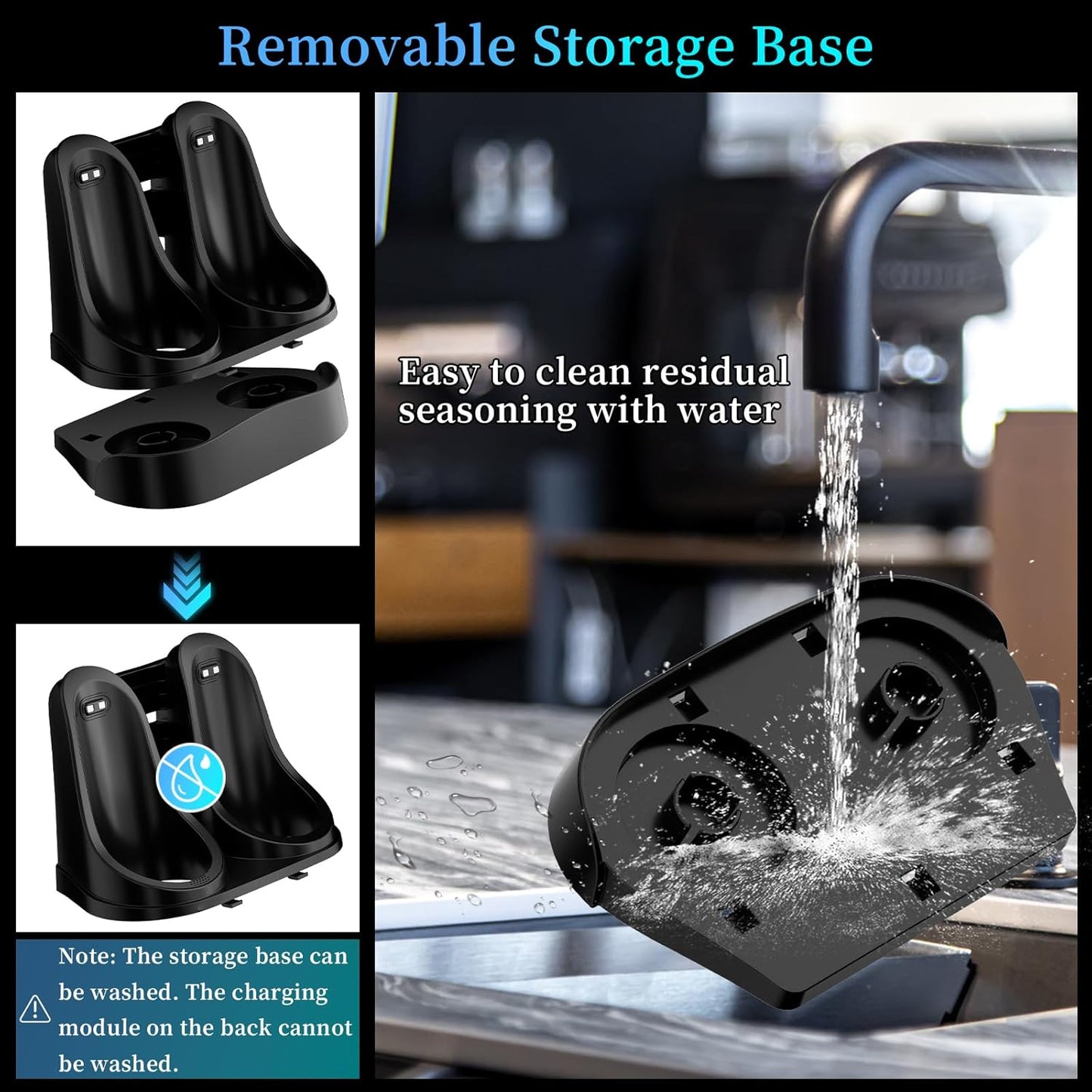 Electric Salt and Pepper Grinder Set Type-C Fast Charging, Automatic Salt and Pepper Shakers Adjustable Coarseness, Stainless Steel Rechargeable Salt and Pepper Grinder with LED Light