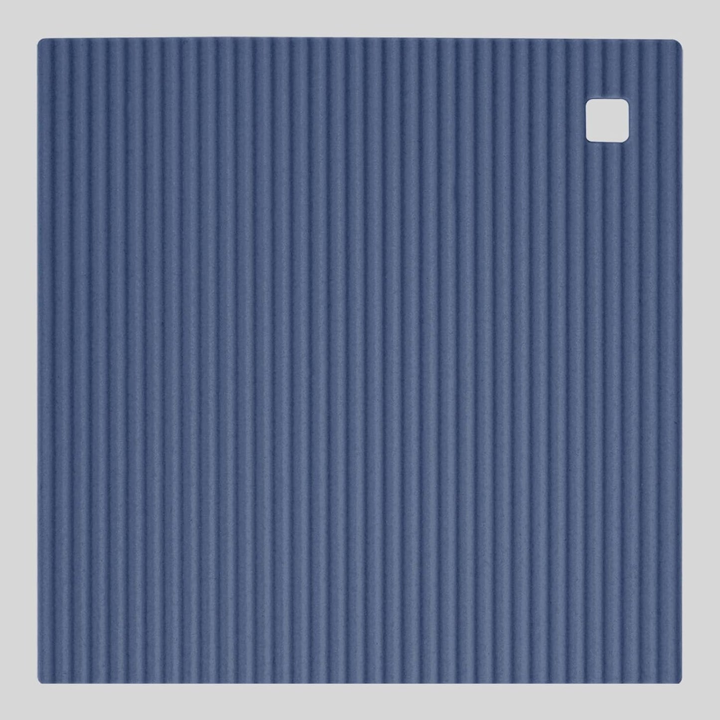 2 Pack 8.6"x8.6" Trivets for Hot Dishes, Hot Pads for Kitchen, Silicone Trivets for Hot Pots and Pans, Hot Plates to Protect Table, Heat Resistant Silicone Trivet Grey (Blue, 8.6"x8.6")