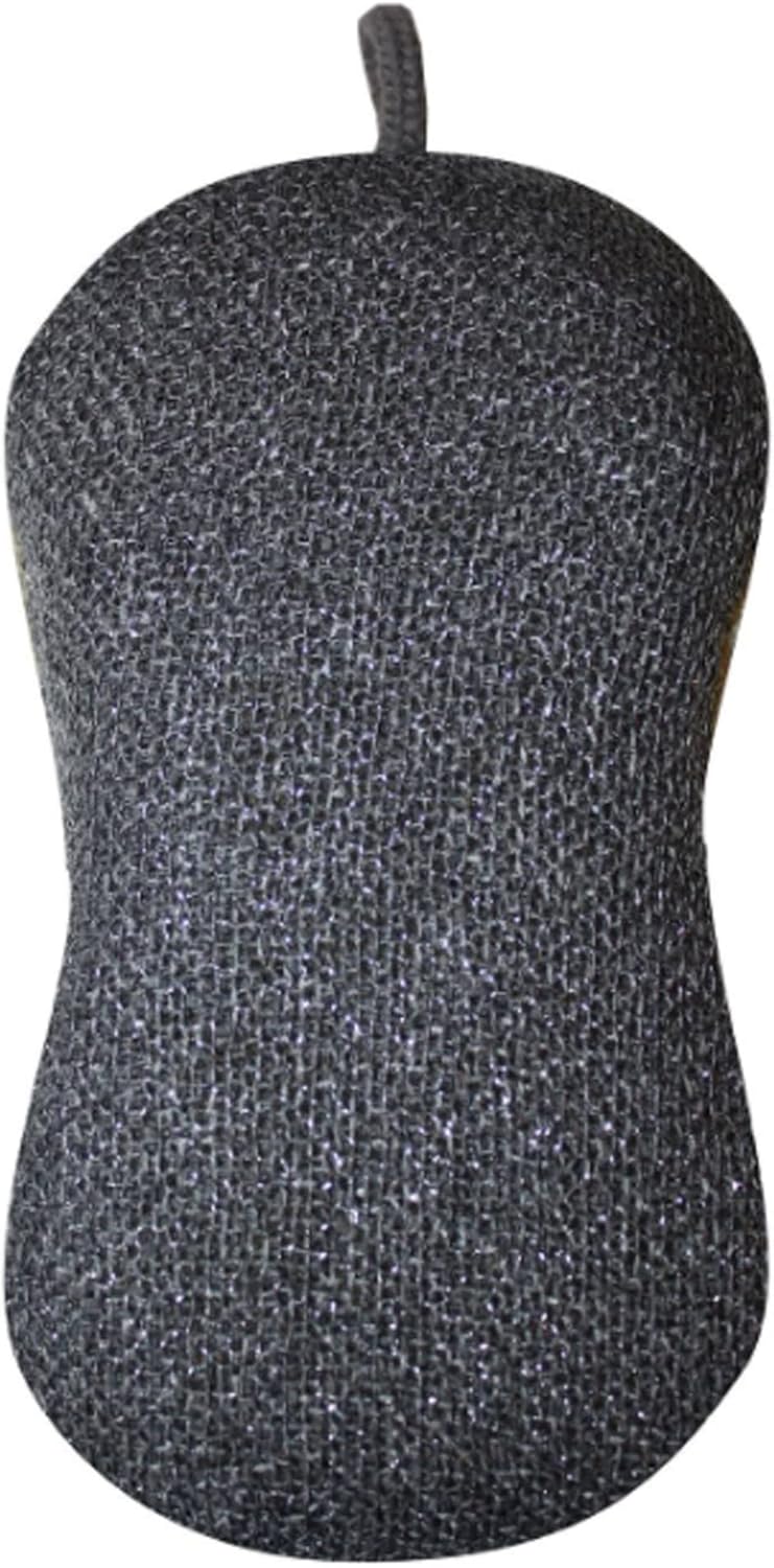 MÜkitchen Premuim Sponge for Dishes and Household Cleaning | Microfiber Print and Non-Scratch Scrub Pad | Set of 4 | (Petals)