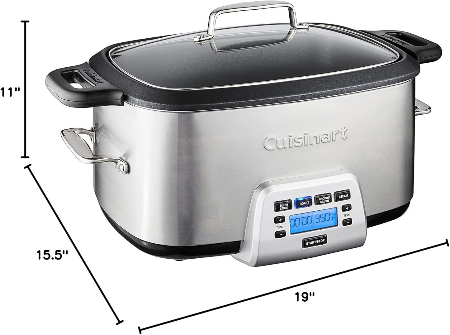 Cuisinart MSC-800 7-Quart 4-in-1 Cook Central Multicooker, Stainless Steel/Black