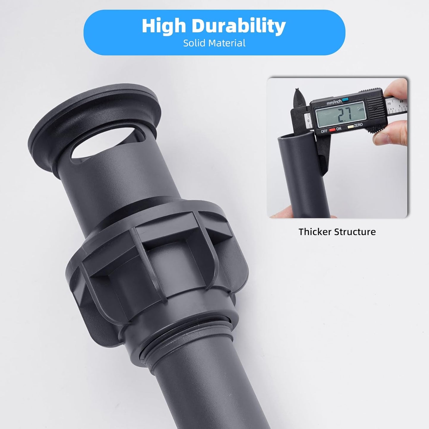 Hibbent 2 Pack Universal Bathroom Sink Drain Stopper, Pop Up Drain Strainer with Overflow, Push and Seal Sink Plug with Basket for Lavatory Vanity Vessel, Anti-Clogging Strainer, Chrome