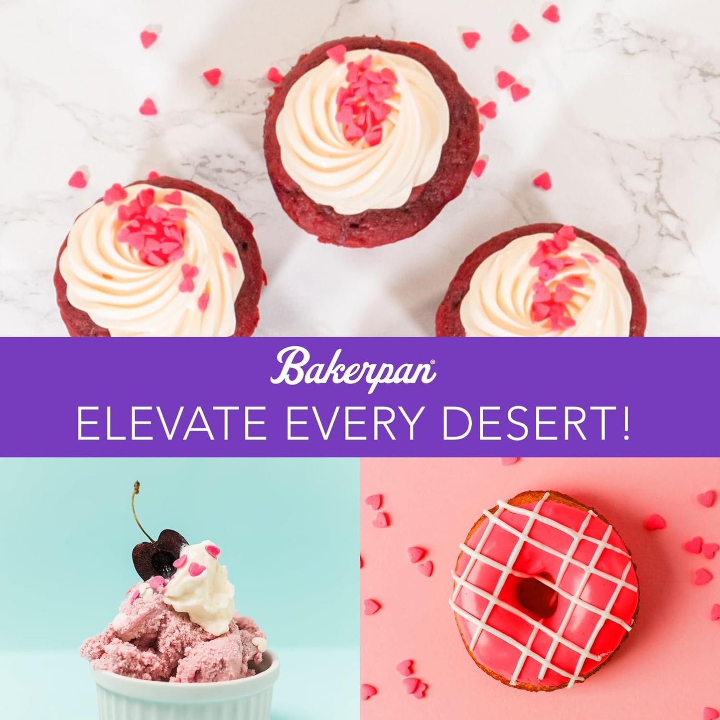 Bakerpan Quins Sprinkles for Cake Decorating - Snowflake Sprinkles 3.5 Ounces - Snowflake Confetti Edible Quins for Cupcakes, Ice Cream (Made in USA)