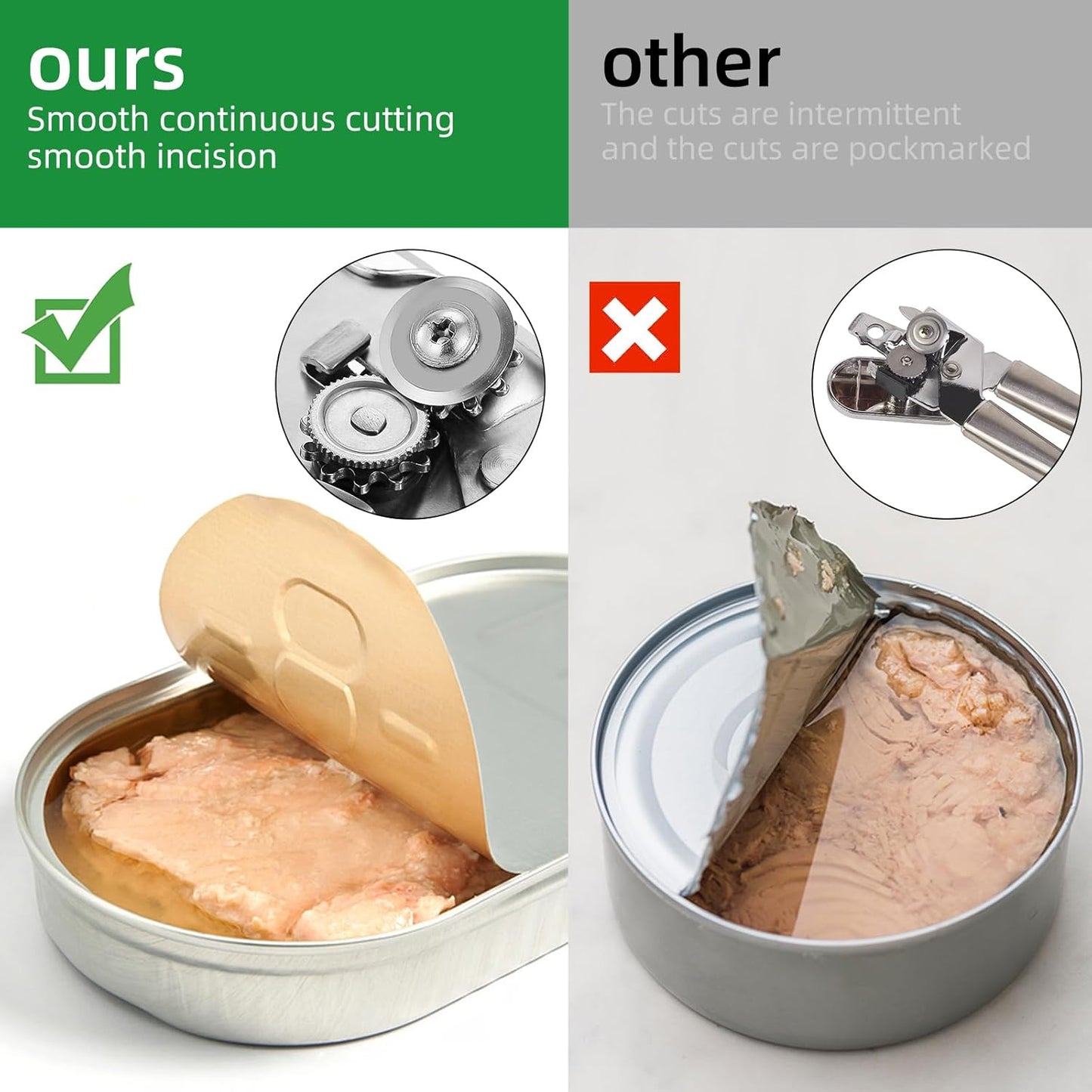 Multi-function Manual Can Opener Bottle Opener, Oversized Hand-held Easy Rotary Knob, Safe Cut Can Opener with Non-Slip Handle, Smoother Cut Sharp Blade for Seniors Kitchen Tool, GREEN