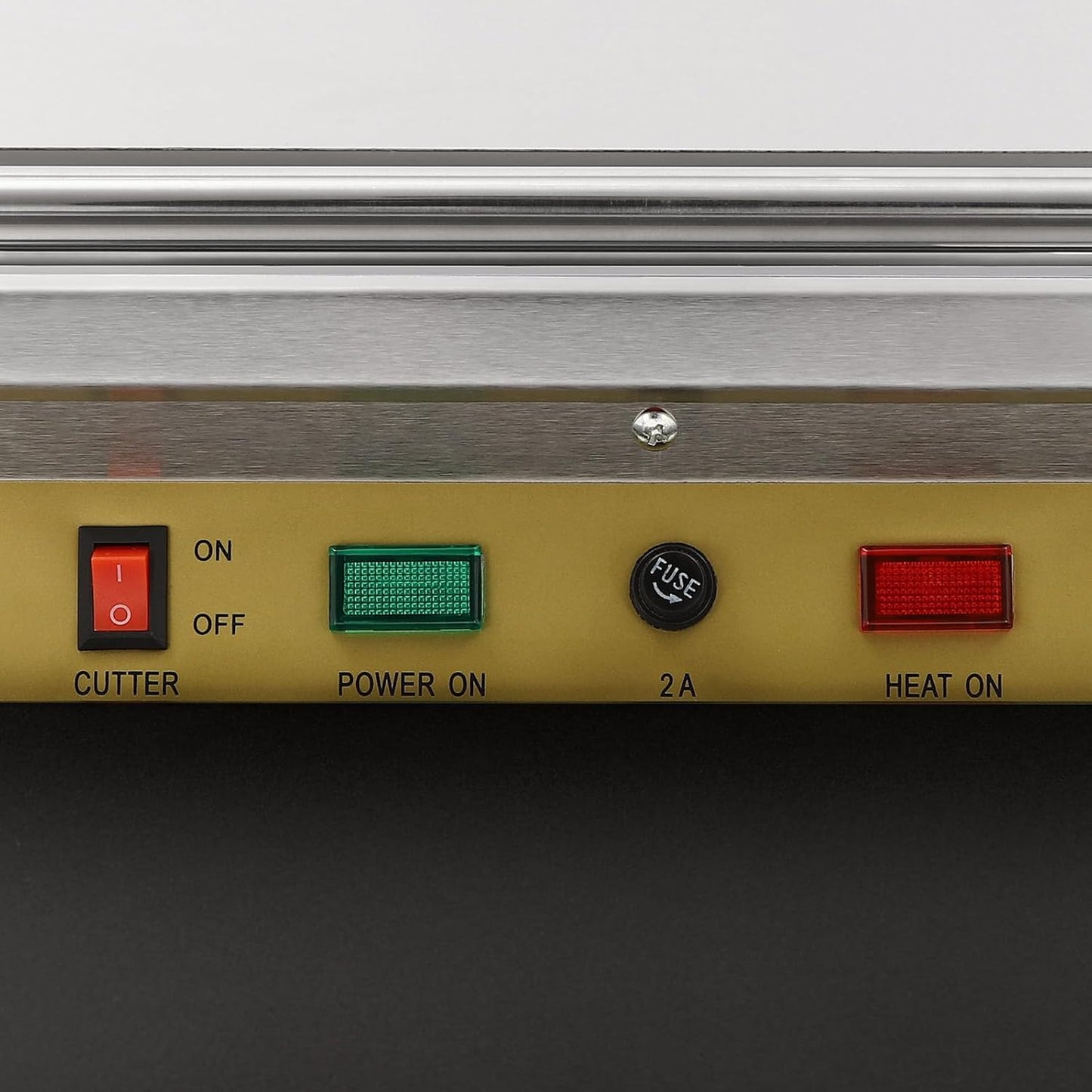 18 Inch/45CM Hand Wrapping Machine Film Wrapper for Food Packaging, Large Tray Cling Film Wrapper Dispenser with 5-Level Adjustable Heat, Cutter and Heating Plate Individual On/Off Control