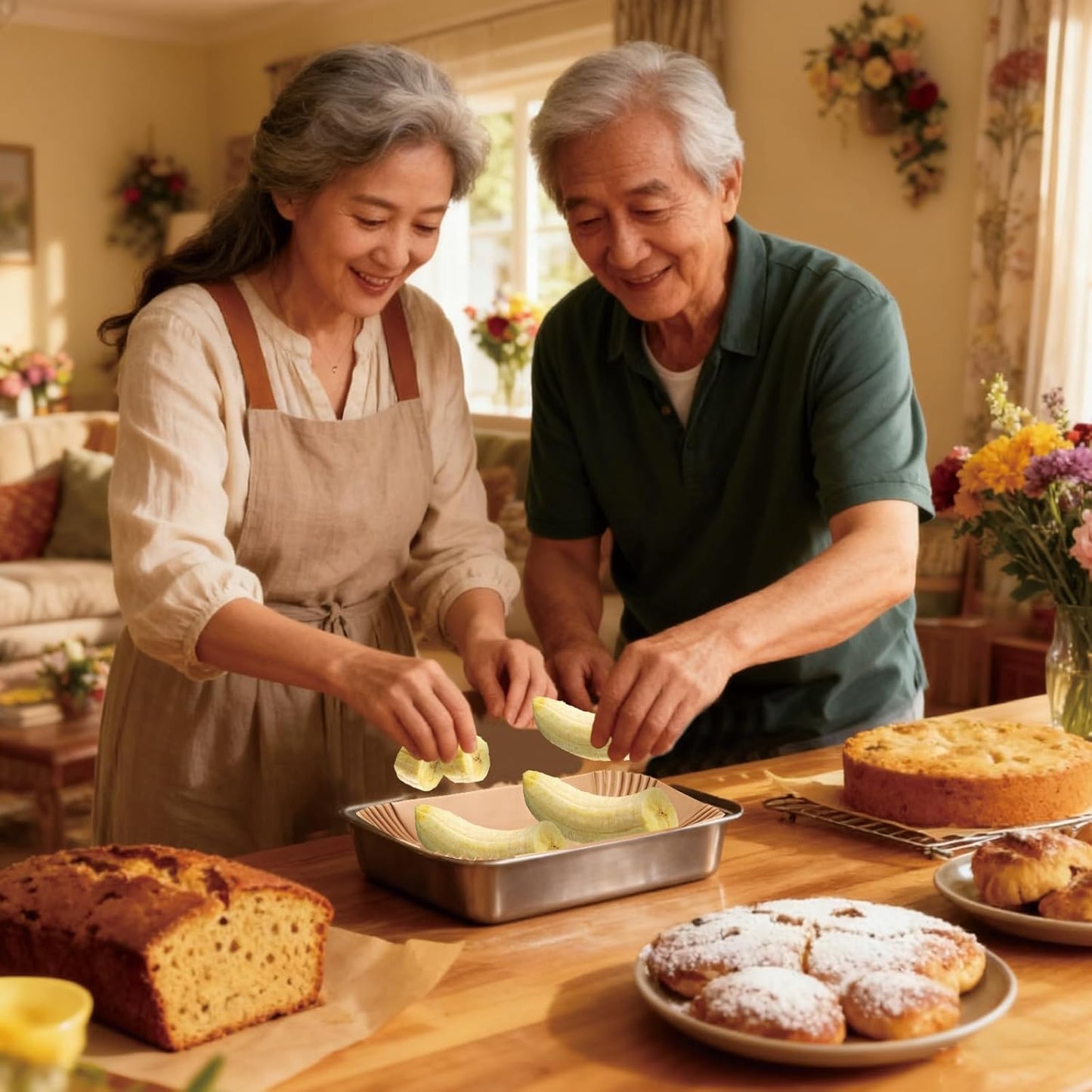 100 Pack Loaf Pan Liners for Baking Bread 9x5, Non-Stick Silicone Greaseproof Paper, Compatible with Amazon Basics Loaf Pan, Ideal for Bread, Cakes, Banana Bread