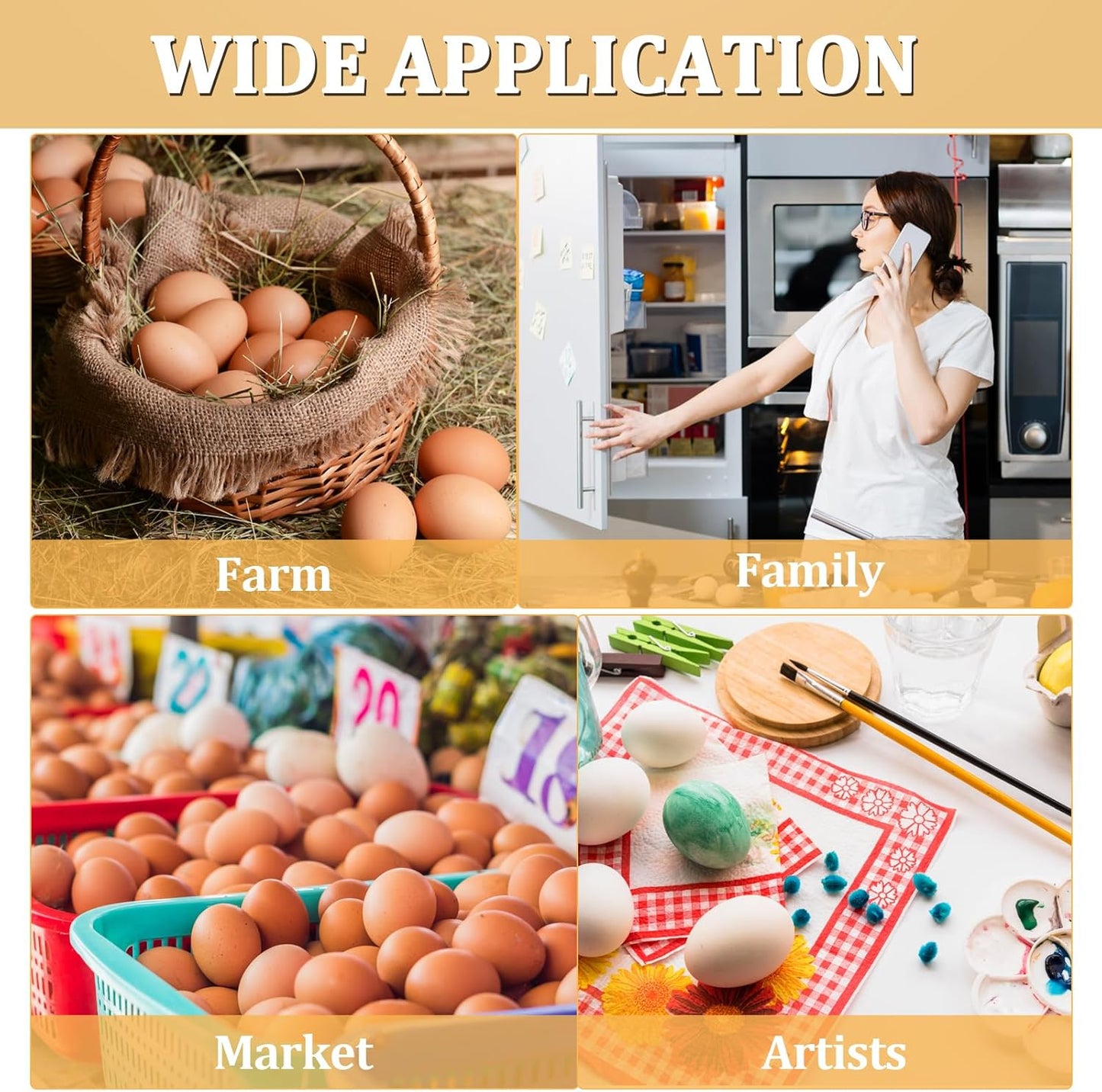 40PCS Plastic Egg Cartons 18 Count,Clear Egg Cartons Cheap Bulk for Fresh Eggs,Reusable Egg Holder for Family,Pasture,Farm Markets Display - Medium Egg Containers 3x6 Grids