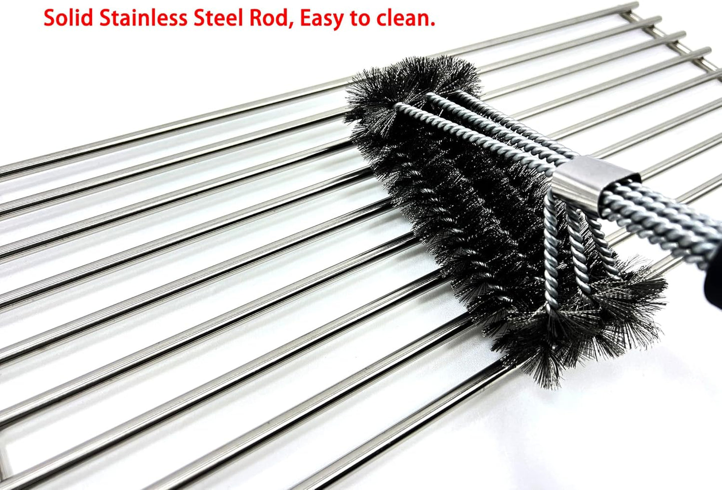 Direct Store Parts DS111 (4-Pack) Solid Rod Stainless Steel BBQ Grill Grate Replacement Parts for 16517 Bull BBQ Angus, Brahma, Lonstar Select, Outlaw Steer Premium, Lonestar Select, 19 1/4" X 7 7/8"