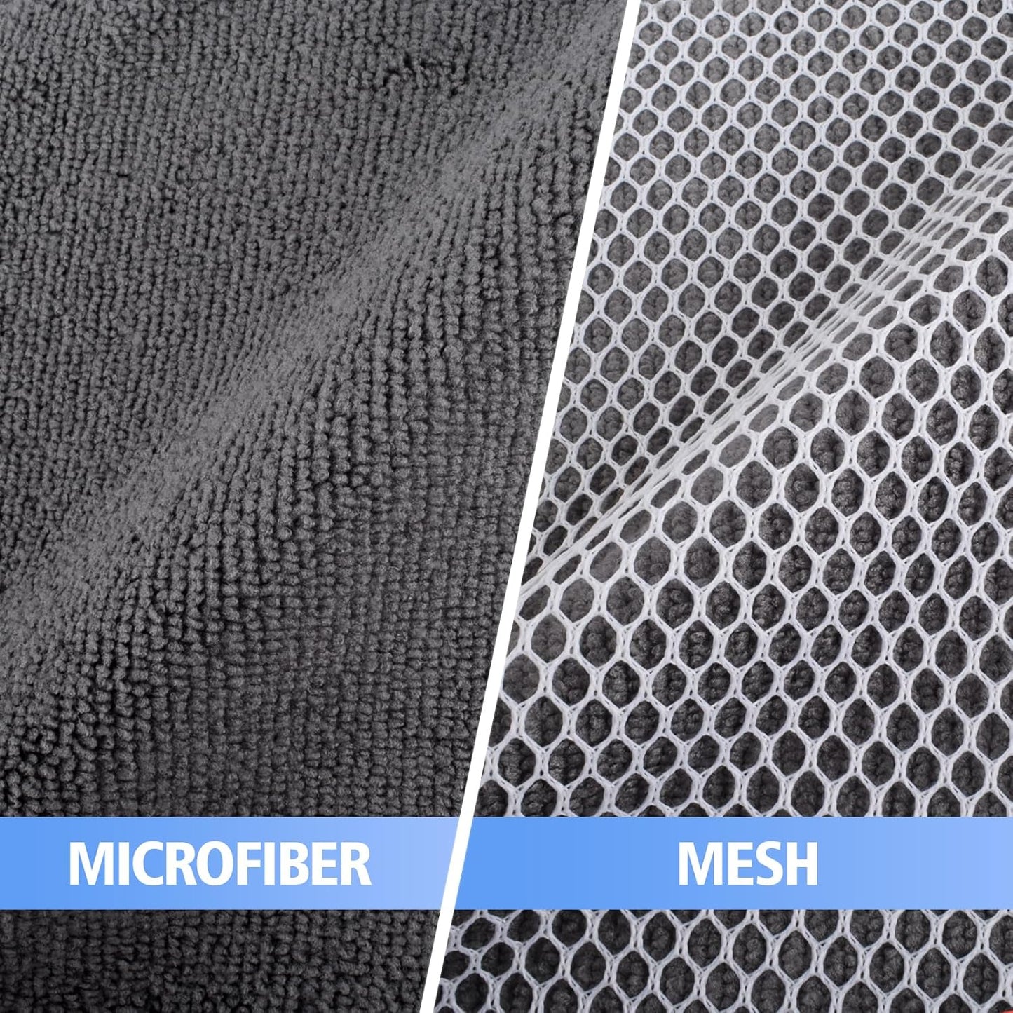 KinHwa Kitchen Washcloths for Dishes Absorbent Microfiber Dish Cloths Quick Dry Dish Rags with Poly Scour Scrub Side Ideal for Kitchen Cleaning (Gray, 10inch X10inch 9Pack)