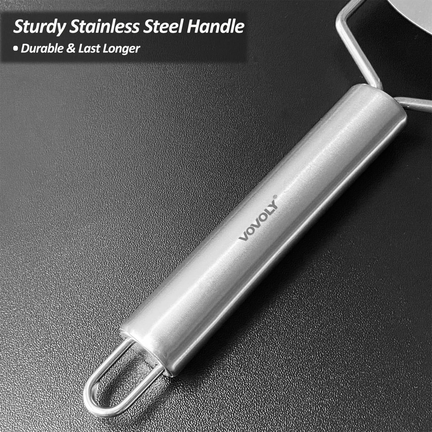 Professional Zester Grater Extra Coarse for Potato, Zucchini, Carrot, Apple, Cabbage and Cheese, Kitchen Grater with Razor-Sharp Stainless Steel Blade (Extra Coarse)