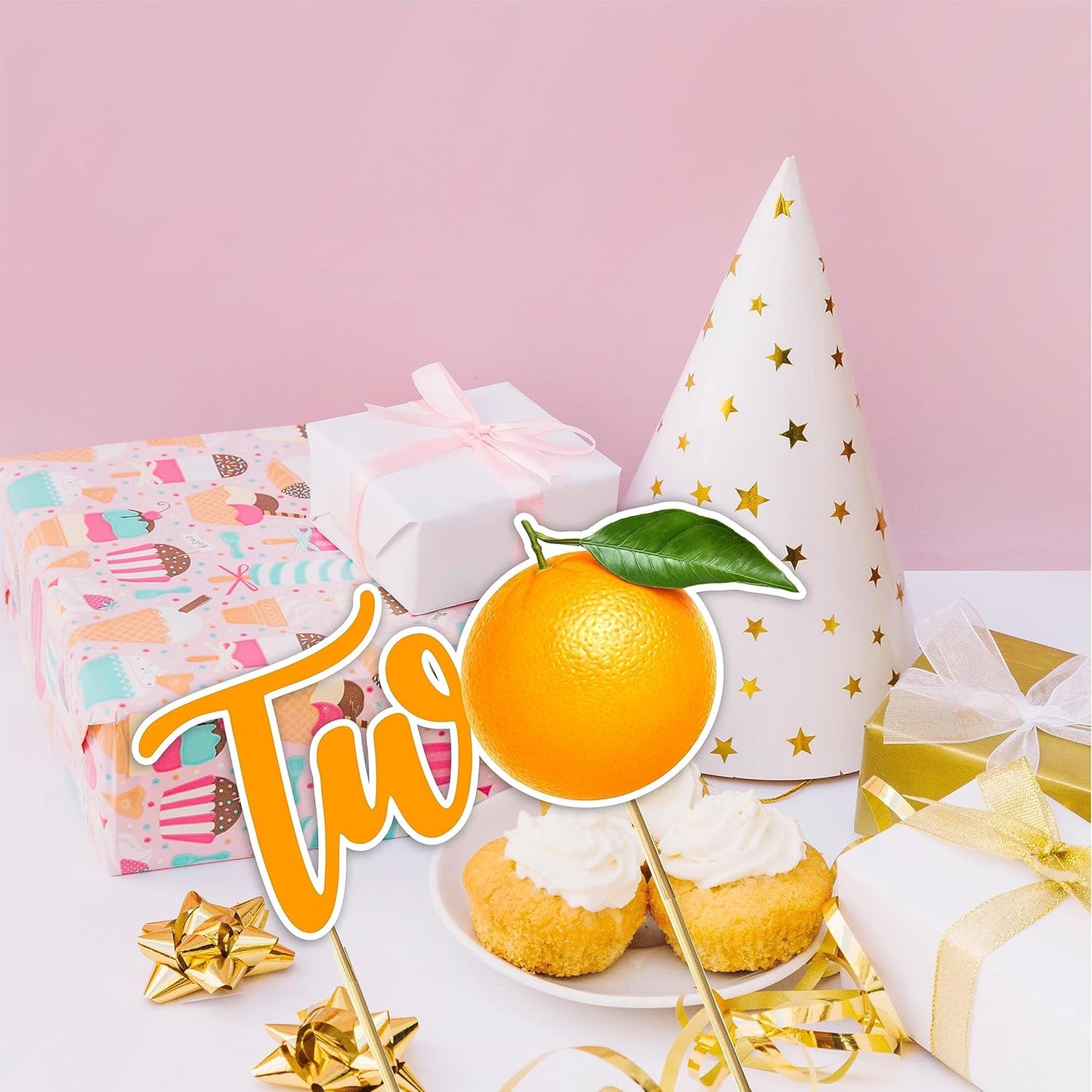 Seyal® Orange Two Cake Topper