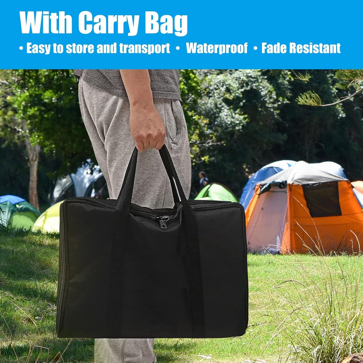 Professional Flat Top Griddle for Camp Chef Pro 60x, EX60B, EX60P, EX60PP Stove Grills,Outdoor BBQ Accessories for Camp Chef Most of 1,2 Burners Camp Propane Stove Grill, 1 Carry Bag and Grease Cup