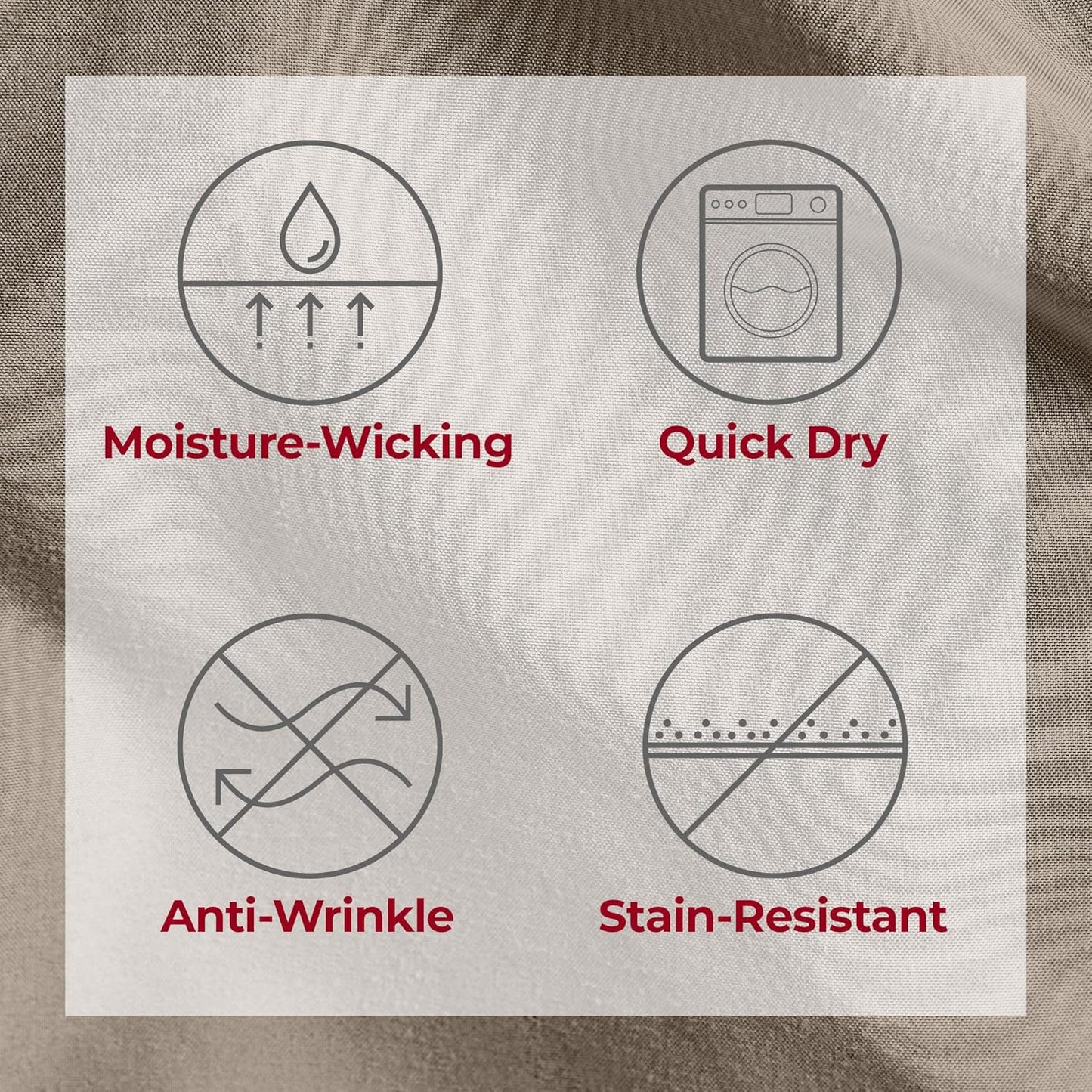 Mellanni Twin XL Sheets Set - 3 PC Iconic Collection Bedding - Hotel Luxury, Extra Soft, Cooling Bed Sheets - Wrinkle, Fade, Stain Resistant (Twin Extra Long, Tan)