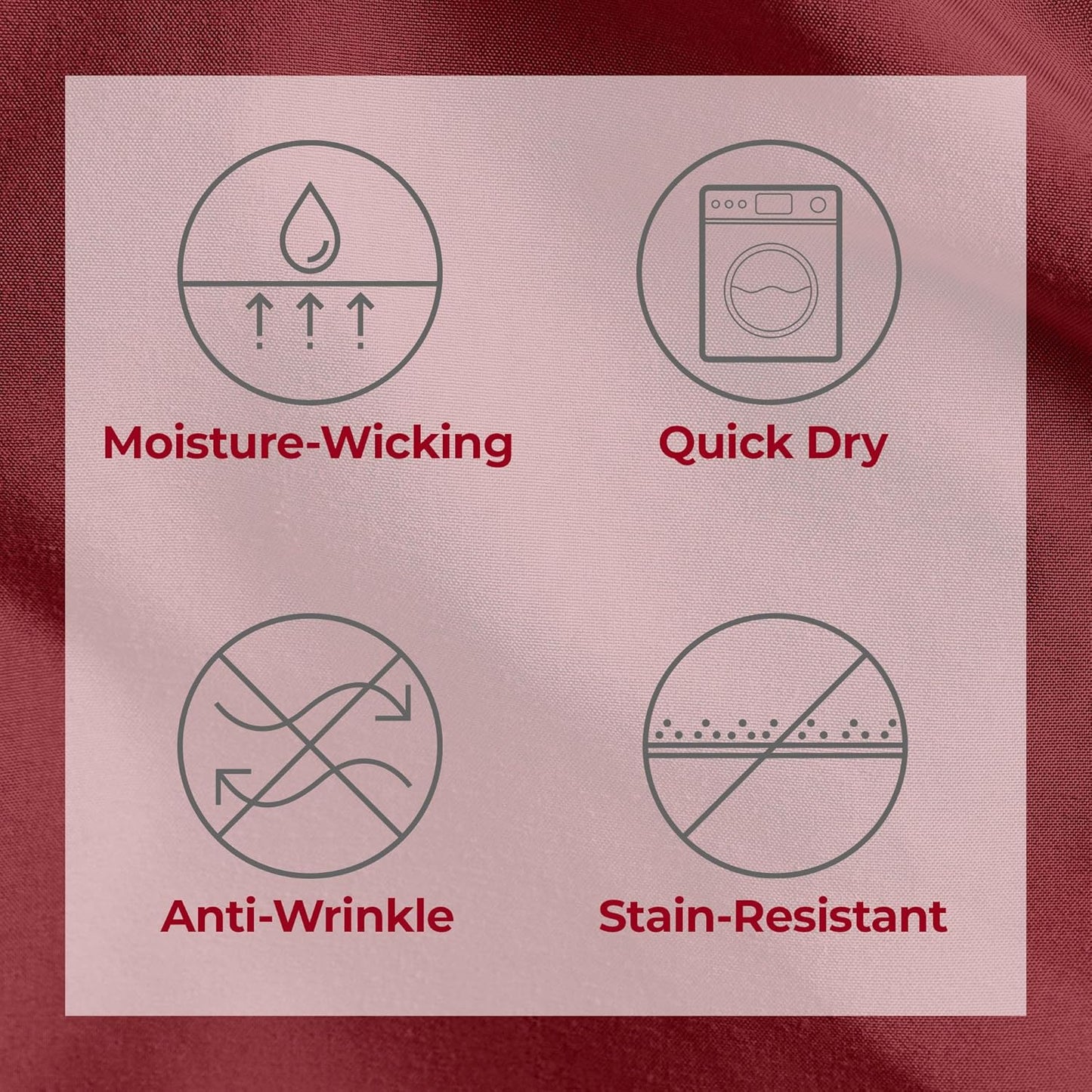 Mellanni Split King Sheets Set - 5 PC Iconic Collection Bedding - Hotel Luxury, Extra Soft, Cooling Bed Sheets - Wrinkle, Fade, Stain Resistant (Split King, Brick Red)