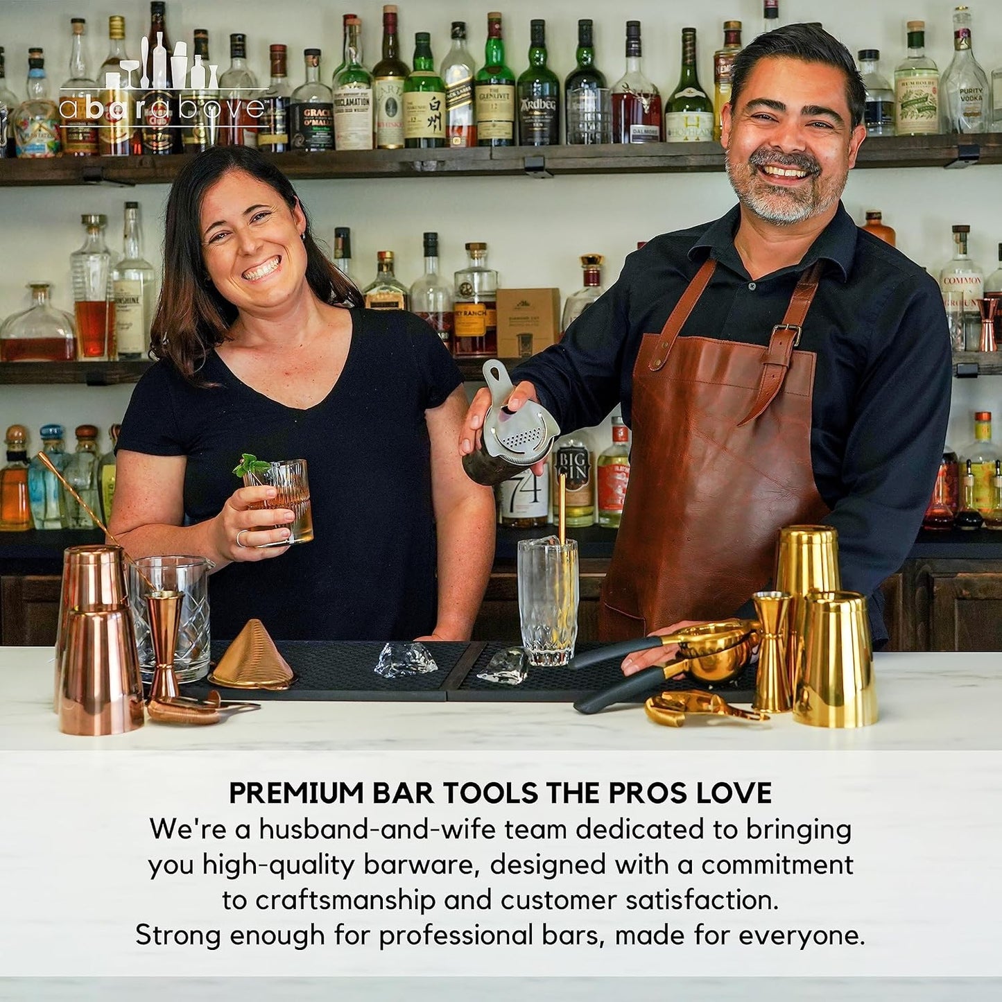 A Bar Above Black Handle Stainless Steel Channel Knife, Chef-Grade Citrus Garnish Tool, Zester and Fruit Peeler for Cocktails, Culinary Presentation, and Kitchen Use