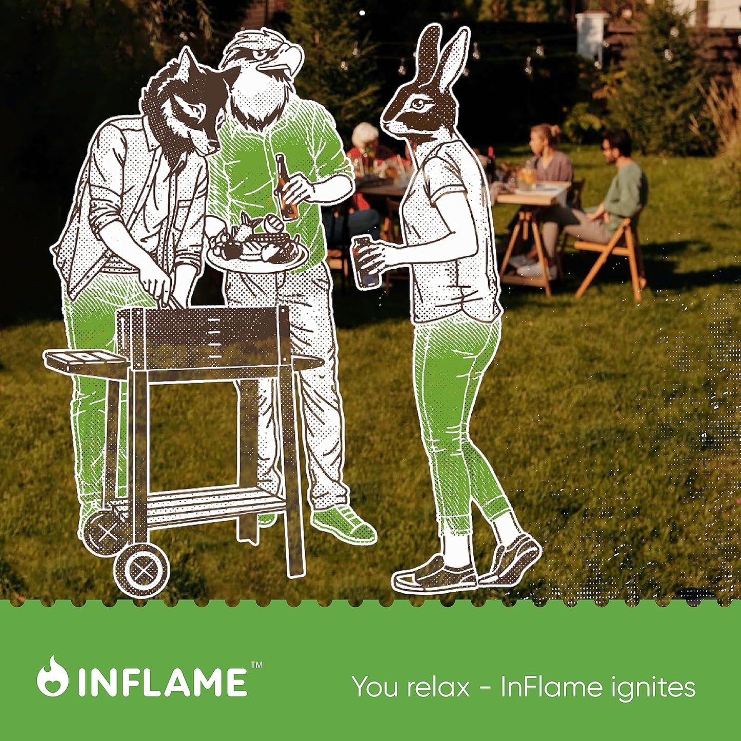 Inflame Fire Starters 70 pcs Fire Starters for Campfires, Grill, BBQ, Fireplace, Woodstove - Charcoal Starter - Waterproof, Weather-Resistant - Natural Wood Fireplace Starters