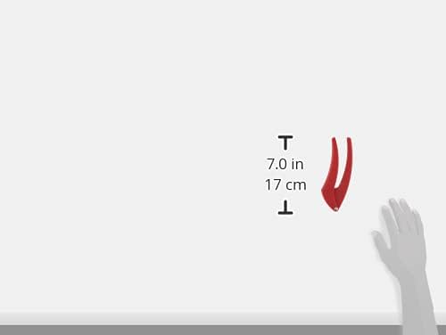 Kuhn Rikon Easy-Clean Garlic Press, No Need to Peel, 7” Red