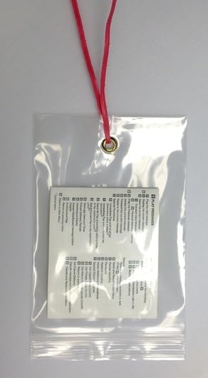 GPI - 3.5" x 6" Reclosable Zip Bags with Bottom Hang-hole & Pre-inserted 12" Twist-tie. 4 Mil Heavy-duty Resealable Zipper Baggy with Grommet/Metal Eyelet for Hanging (Insert Size 3x4.5) 1000 Pack