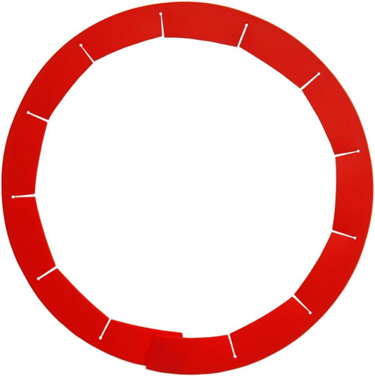 Adjustable Pie Crust Shields Baking Protectors, Silicone Cover Ring Fits 8-11.4 Inch Pies, Baking Pie Pizza Crust Shield Protector Cover for Edges (Red-1pcs)