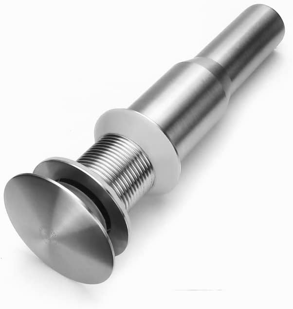 VIBORG Bathroom Basin Sink Pop Up Drain Stopper with Detachable Strainer Basket Hair Catcher Anti-Clogging Vanity Faucet Vessel Washbasin Lavatory Sink Drain Assembly Without Overflow