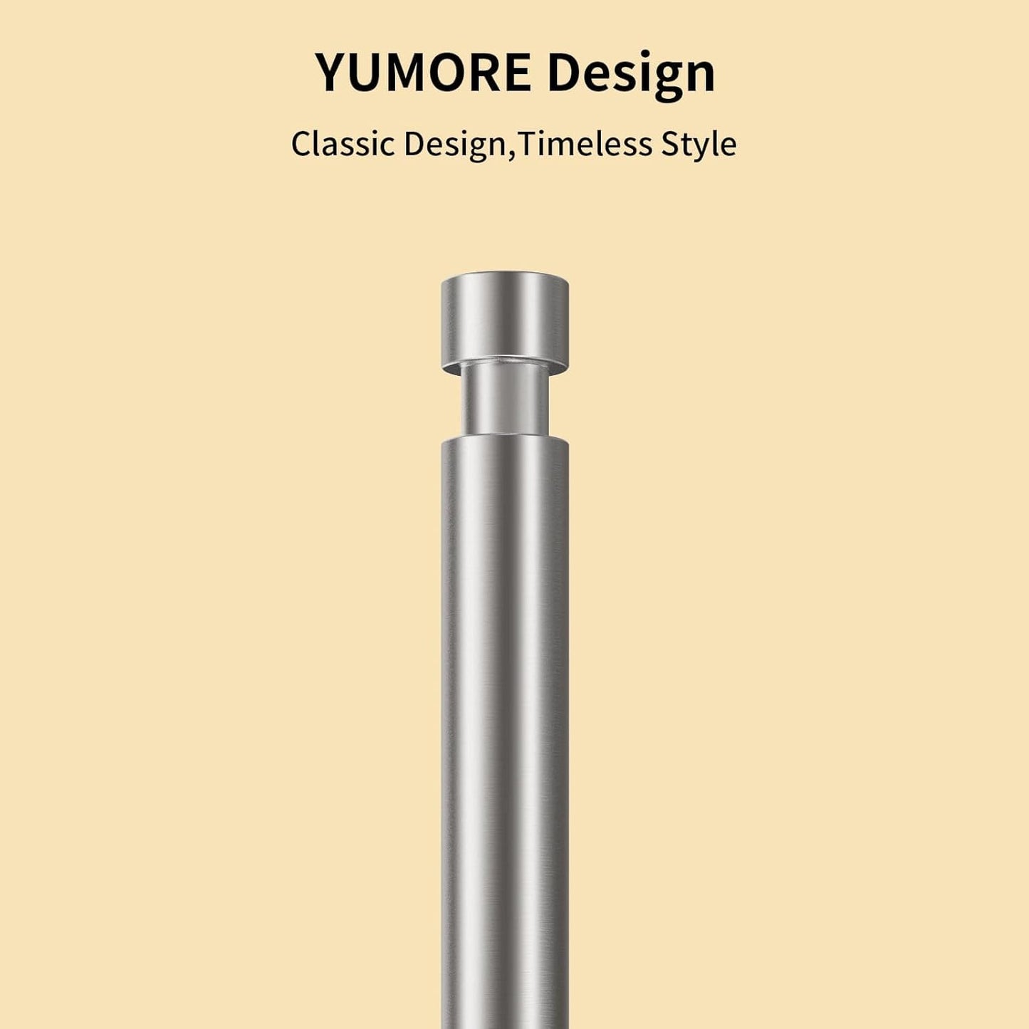 Paper Towel Holder Countertop, Black Paper Towel Holder with Weighted Base Non Slip, Standing Paper Towel Roll Holder for Kitchen Bathroom, Easy One-Handed Operation, Stainles Steel (Brushed Nickel)