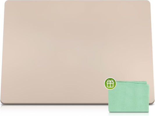 Large Silicone Mat 28" x 20" Multipurpose Mat Thick Heat Resistant, Kitchen Counter Mat Waterproof - Coffee Machine, Glass Top Stove Cover Countertop Protector for Air Fryer, Baking mat (Beige)