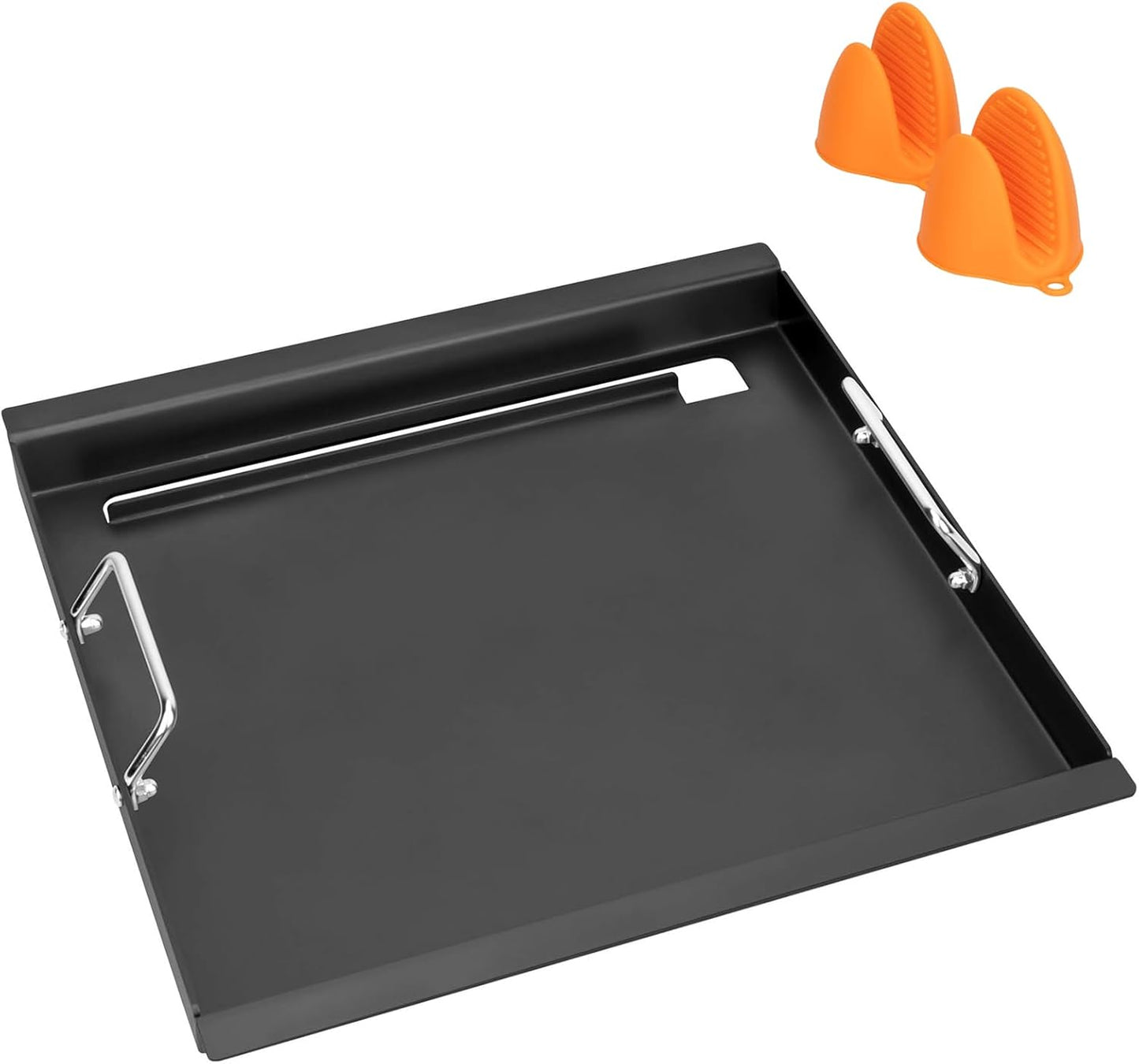 17" Full-Size Griddle Insert for Charbroil Performance 2 Burner 463630021 463660421 463630422 463660021 463655421 463655021, Replacement for G426-0004-W1 G426-0005-W1, Flat Top Griddle for Nexgrill