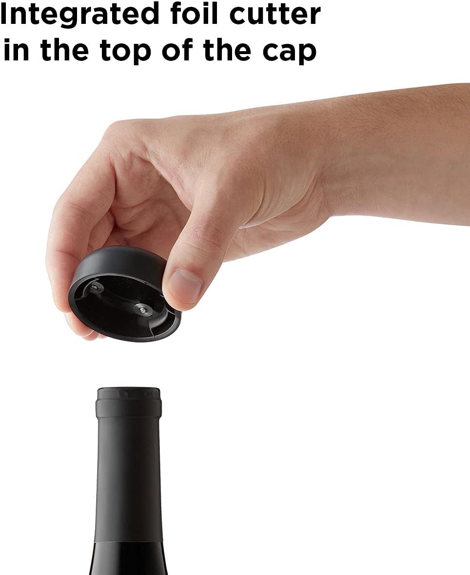 Rabbit Automatic Electric Corkscrew Wine Bottle Opener (Metallic Red)