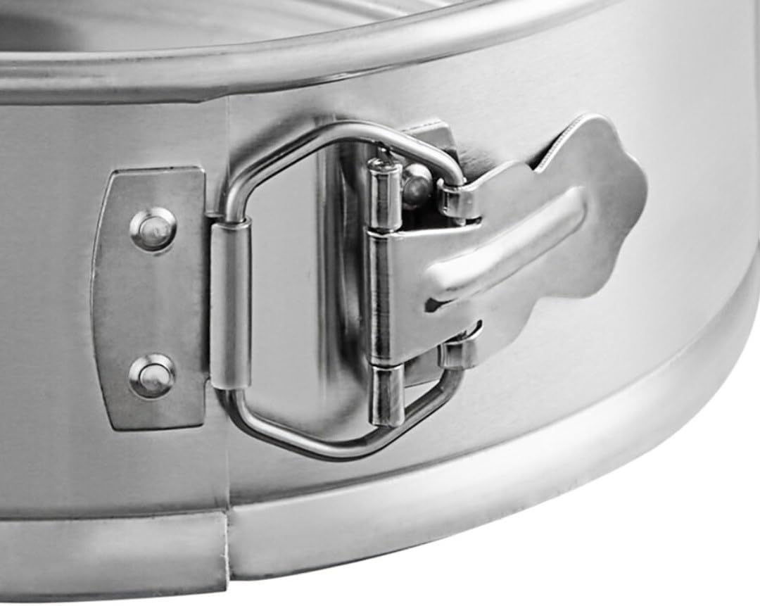 Soro Essentials- 8'' x 3'' Deep Aluminum Round Spring Form Pan- Leak Proof Cheesecake Pan Spring Form Pans with Removable Bottom and Quick Release Latch for Baking Cheesecake Cakes