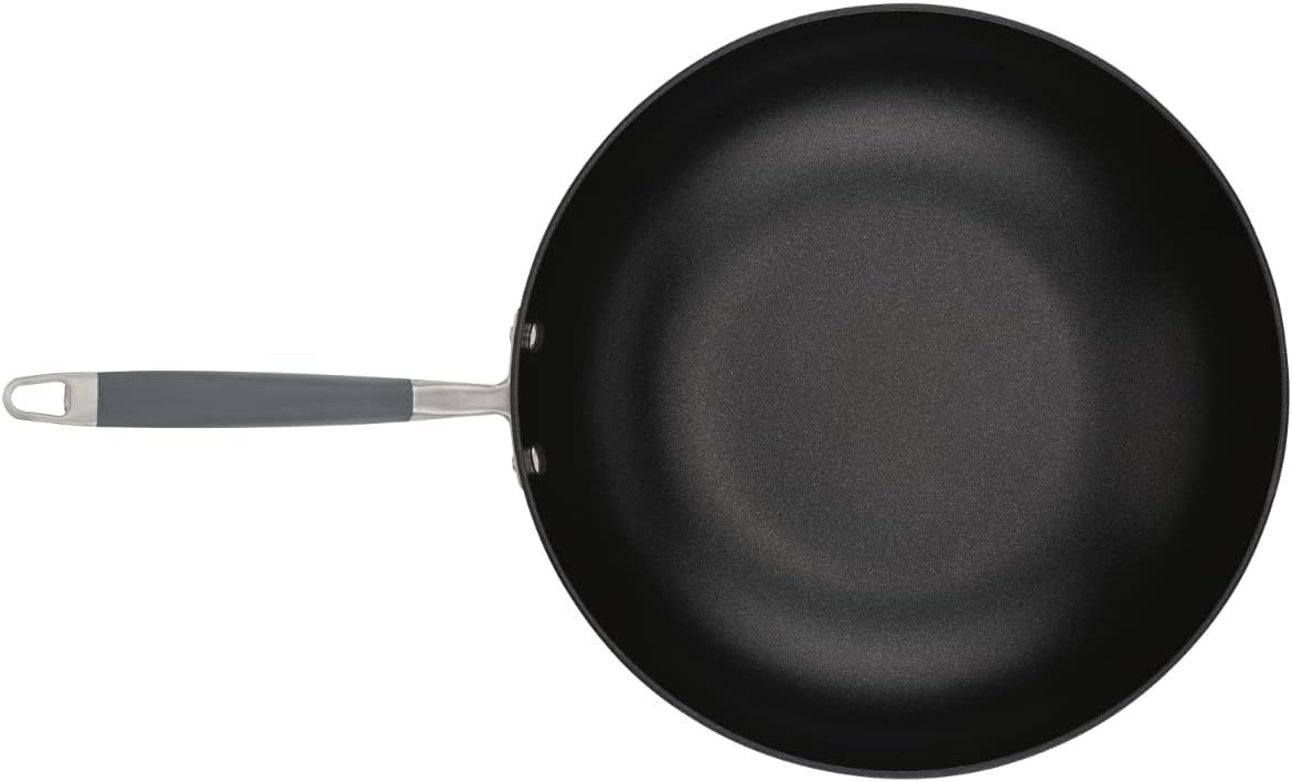 Anolon Advanced Home Hard-Anodized Nonstick Open Stock Cookware- Woks (12-Inch Open Wok, Moonstone)