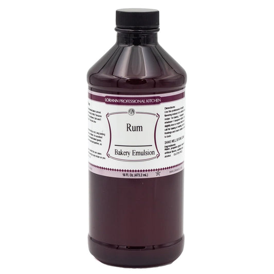Lorann Oils Rum Bakery Emulsion: Realistic Rum Flavor, Ideal for Enhancing Boozy Notes in Baked Goods, Gluten-Free, Keto-Friendly, Rum Extract Alternative Essential for Your Kitchen