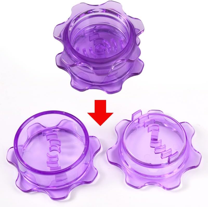 2025 New Garlic Twister,Garlic Press,Garlic Peeler,Ginger Grater,Mini Garlic Mincer (Purple)