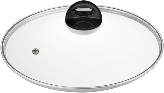 Glass Lids for Pot and Pan, 8, 9.5, 10.25, 11, 12, 12.6, 13.5, 14 Inch Tempered Replacement for Covers Kitchen Cookware, Frying Pan, Wok, Skillet (8 Inch)