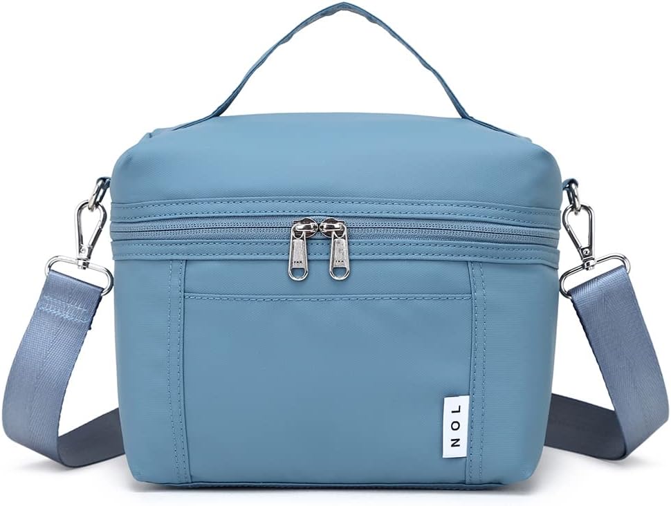 NOL Natural Organic Lifestyle Insulated Lunch Bags for Women Cooler Bag Lightweight Nylon Waterproof Lunch Box For Work